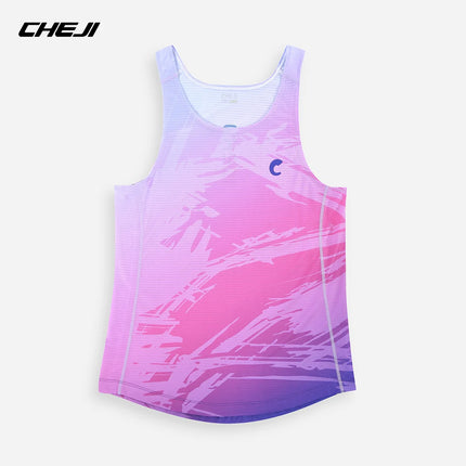 Men Professional Running Vest Tops Speed Sport Fitness Shirts Guys Athlete Track Field Marathon Sleeveless Clothing Quick Drying