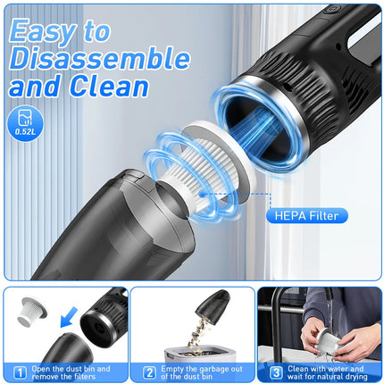 New Car Vacuum Cleaner Car Handheld Portable Vacuum Cleaner Car High Power Small Cleaner