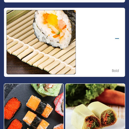 DIY Bamboo Sushi Maker Rolling Mat Sushi Tools Rice Rollers Kitchen Gadget Hand Maker Food Rice Roll Mold Cooking Accessories