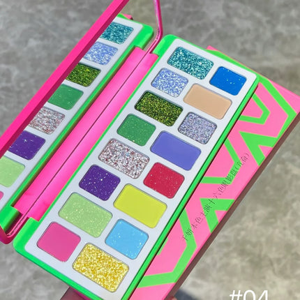 Qianyan Cheeryep 16 Color Eyeshadow Palette Glitter Chameleon Matte Pearlescent Flash Plate Cowherd Sequins