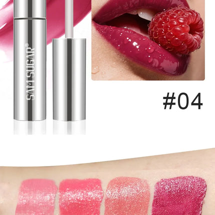 4 Color Mirror Gloss Lip Gloss Waterproof Long Lasting Moisturizer Water Light Lip Glaze No Fading Liquid Lipstick Lips Makeup