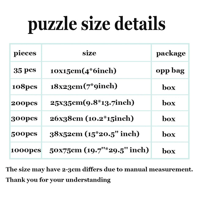 108/200/300/500/1000 Pieces Personal Custom Puzzles Handmade Hobbies Unique Gifts Wooden/paper Puzzles Family Game Toys