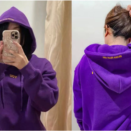 2024 Original  Hoodie Printed Seven With You 13 You Never Walk Alone Digital File Jimin Merch For Fans Card Purple Sweatshirt