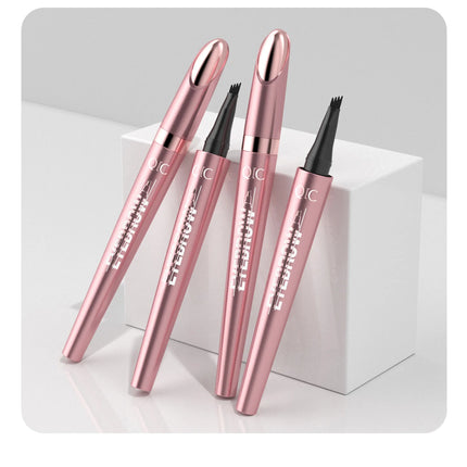 3D Dye Eyebrow Pencil Hairling Anti-smudge Waterproof Long Lasting Black Brown Large Brush Natural Wild Eyebrow Enhancers Cream