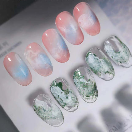 Wave Gel Nail Rapid Smudging Special Halo Dye Nail Art Bubble Hole Gel 7color for Marble Wave Nail Art for Nails Salon Manicure