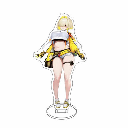 Anime Nikke Goddess Of Victory Figures Model Plate Sexy Girl Cute Girl Pattern Key Ring Acrylic Standing KeyChain for Women Men