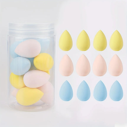12pcs Mini Makeup Sponges - Soft, Latex-Free for Flawless Foundation Application, Wet & Dry Use, Alcohol-Free