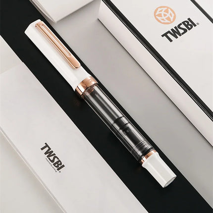 Original TWSBI ECO Piston Pen Transparent Resin Fountain Pen Holder Large Capacity Ink Storage Student Writing Business Gift