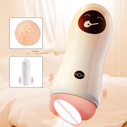 Automatic Sucking Male Masturbator Cup Vibration Sex Toys Blowjob Machine Heating Masturbation Adult for Men Masturbate Supplies