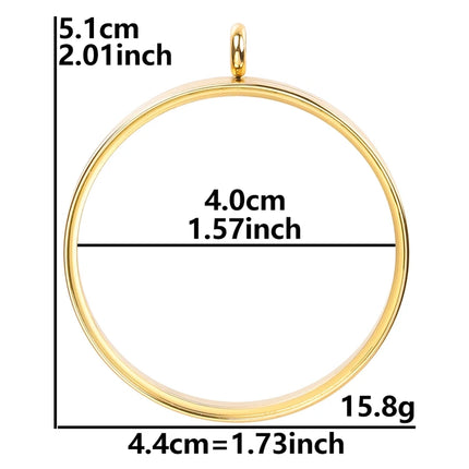 1Pc Stainless Steel Openable Glass Coin Bezel Cremation Urn Locket Pendant Round Reliquary Picture Medaillon кулон Jewelry