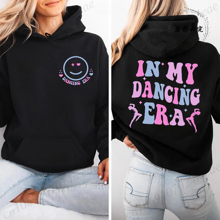 In My Dancing Era Printed Sweatshirts Women Zip Up Hoodie Sweatshirts Cozy Tops Women Hoodies Dance Girl Coats Sudadera Moletom