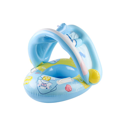 1PC Inflatable pool floats with canopy, inflatable pool float, infant and toddler swim ring with adjustable safety seat