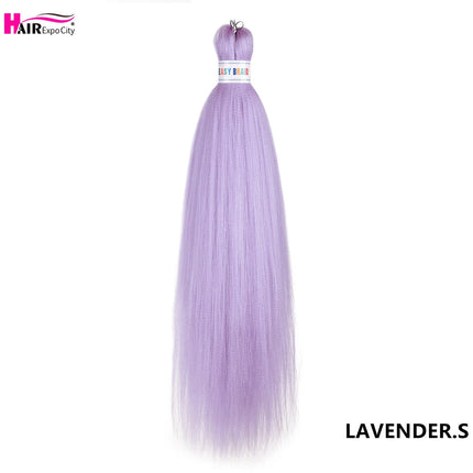 Easy Braids 26Inch Synthetic Jumbo Braids Hair Extensions Ombre Colorful Braiding Hair Pre Stretched Hair Expo City