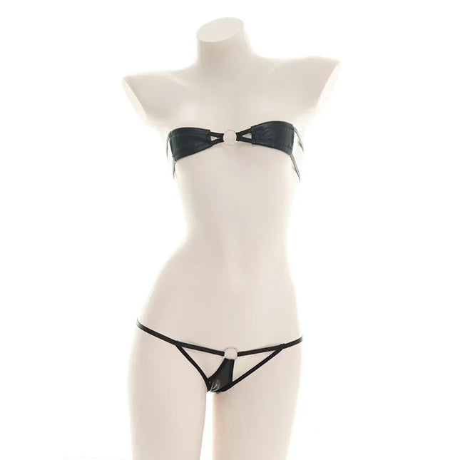 Anime Cosplay Women's Bikini Sheer High Elastic Bra G-String Set Thong Swimwear Swimsuit Sleepwear Undies Swimming Beach