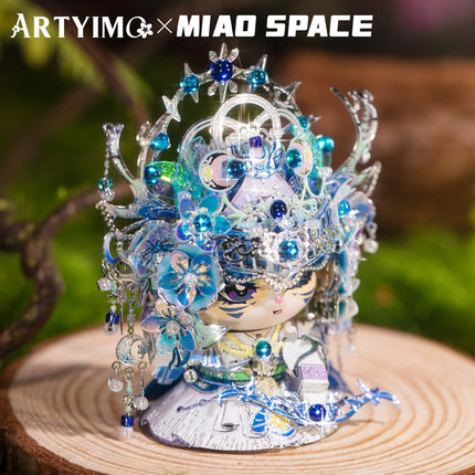 MU Artemis MIAO 3D Metal Puzzle DIY Assembly Kit, Brain Teaser, Office Decor, Birthday Christmas Halloween Gift, Collectible