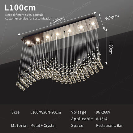 Modern Pendant Ceiling Lamps Suspension Lighting Living Room Pendant Lamp for Kitchen Over the Table Crystal Chandelier Pendants