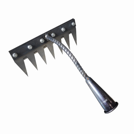 5/6/7/8 Teeth 1PCS Carbon Steel Garden Hand Rake for Farm Garden Weeding Tools Scarifier Agricultural Nail Harrow Metal Harrow