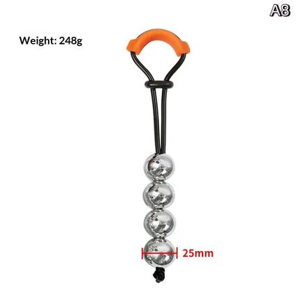 1Pcs Male Penis Ring Weight-Bearing Cock Ring with Steel Ball Heavy Stretcher Penile Training Exercise Device for Erection