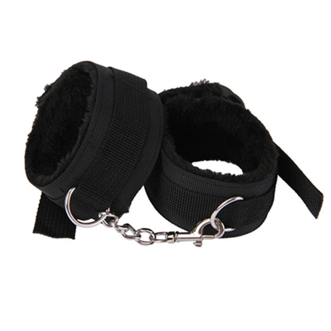 Adjustable Plush Handcuffs & Ankle Cuff Bracelet - Women BDSM Cosplay Fetish Adult Game Sexy Toys Accessories