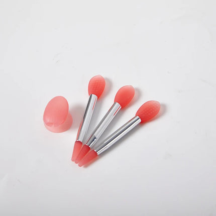 Silicone Lip Balms Lip Mask Brush With Sucker Dust Cover Makeup Brushes Lip Film Brush Anti-lost Dust Cover