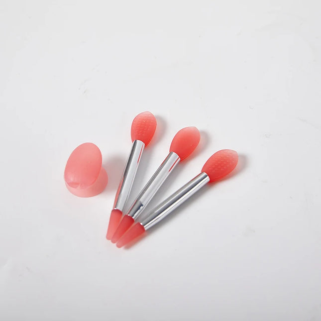 Silicone Lip Balms Lip Mask Brush With Sucker Dust Cover Makeup Brushes Lip Film Brush Anti-lost Dust Cover
