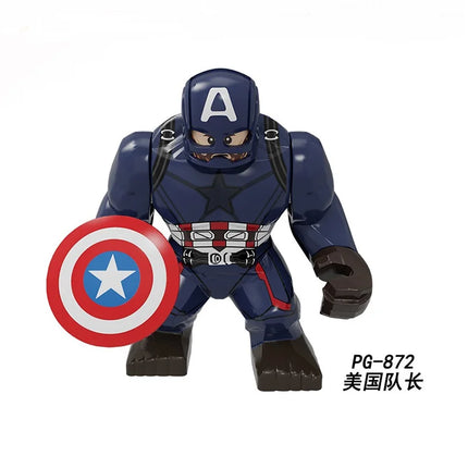Building blocks, Marvel superheroes, assembled dolls, Spider Man, Iron Man, Venom, Shark, Deadpool, DIY gifts, children's toys