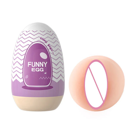 Masturbator Cup Real Egg Portable Stimulating Penis Massager Trainer Pocket Pussy Blowjob Adult Sex Toy Vaginal Anal for Male 18