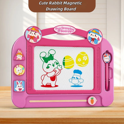 Children's colored magnetic drawing board graffiti erasable drawing writing board magnetic suction stimulates painting talent to
