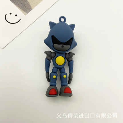 Sonic Keychain PVC Charm - Cute Car Bag Decoration Gift / Sonic Keychain PVC - Car Bag Decoration Gift