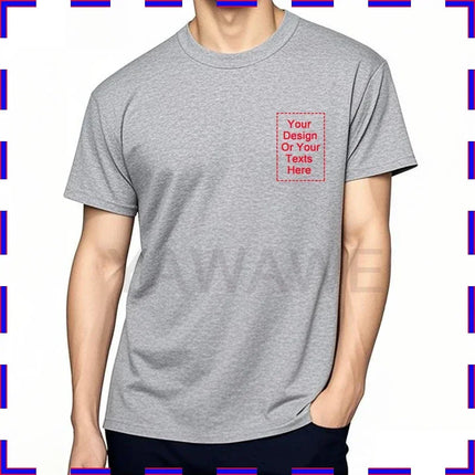 Personalized Rock t-shirt Workout Oversized T-shirt Custom Text Travel Minimalist Tshirt Cool Bespoke Graphic Round Neck Tee