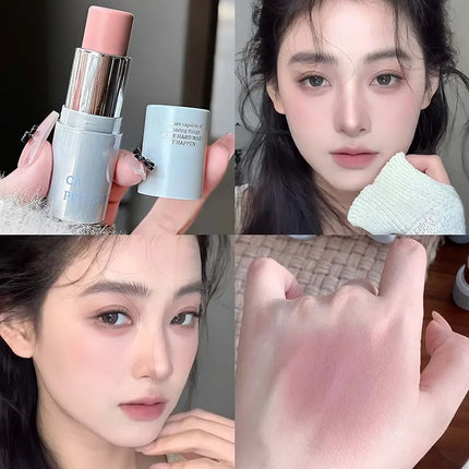 Smooth Blush Stick Expansive Color Natural Long Lasting Matte Makeup Monochrome Creamy Rouge Face Lip Makeup Stick