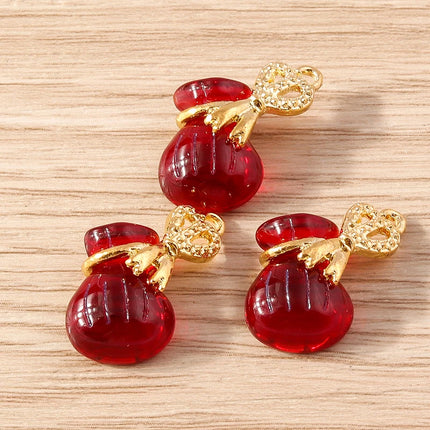 Tusember 10pcs Traditional Chinese Good Fortune Lucky Jade Charms Pendants for Jewelry Making Earrings Necklace Bracelet DIY