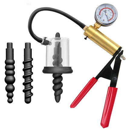 Manual Vacuum Anal Pump Rosebud Pump Sex Toys for Men Women Anal Pump Anus Dilator Prostate Stimulator Butt Plug Anal Plug Set