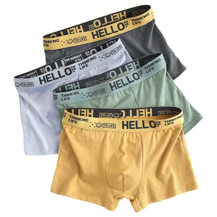 6pieces Mens Underwear Men Cotton Underpants Male Pure Men Panties Shorts Breathable Boxer Shorts Comfortable Soft Plus Size