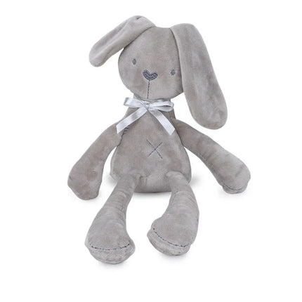 Cartoon Animal Stuffed Baby Toy with Hanging Rattle Soft Plush Wind Chimes Gift for Bed Crib Car Seat Travel Stroller