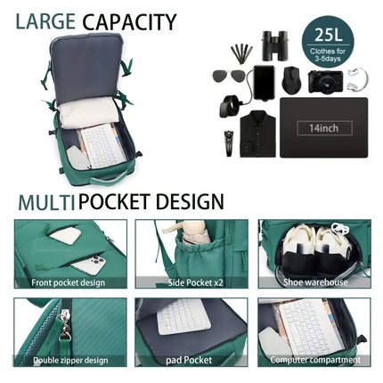 Couples Leisure Lightweight Backpack Travel Backpack Female New Backpack Student Schoolbag Large Capacity Travel Commuter Luggag