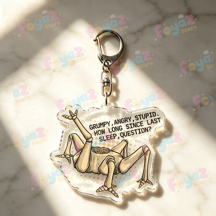 Rocky Amaze Amaze Keychains for Accessories Bag Charm Project Hail Mary Mission Crest Keyrings Jewelry Fans Gifts