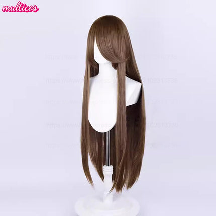 High Quality Anime 100Cm Long Staight Cosplay Wig Black White Red Pink Brown Gold Blue Blonde Purple Heat Resistant Hair Wigs