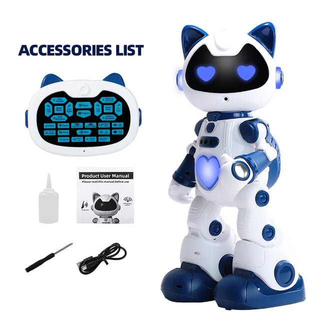 Remote‑Controlled Walking Dancing Robot Toy, LED Light Rechargeable Play Toy for Teen Boys Holiday Gifts