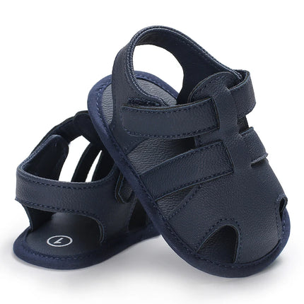 0-18M Baby Walking Sandals - Breathable Anti-Slip Soft Sole Shoes for Newborn Boys & Girls, Summer Infant First Walkers