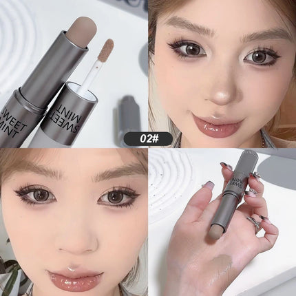 Double-ended Moisturizing Matte Concealer Contour Stick Smooth Lasting 3D Nose Shadow Waterproof Face Bronzer Contour Makeup