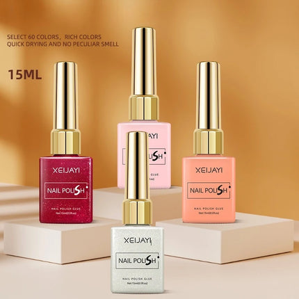 Colored Square Bottle Nail Varnish Gel 60 Colors Gloss Matte Ice-clear Nail Polish Fruit Green Nail Art Soak Off UV Gel Lacquer