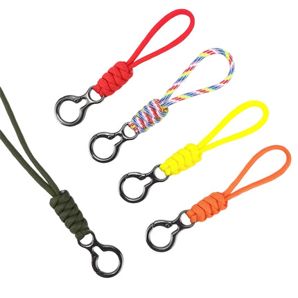 Outdoor Paracord Keychain with Trigger Snap Hook Hand-Woven Survival Camping Hiking Accessories for Car Keys Backpack EDC Gear