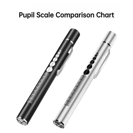 Rechargeable Medical Handy Pen Light Mini Nursing Flashlight 2 in 1 Pocket LED Torch Penlight Light Outdoor Fishing Tool