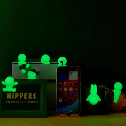 12pcs Life Series Glow-in-the-dark Doll Blind Box Corner Decorative Tabletop Model Christmas Toy Fans Surprise Gifts