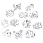 12pcs ocean animal