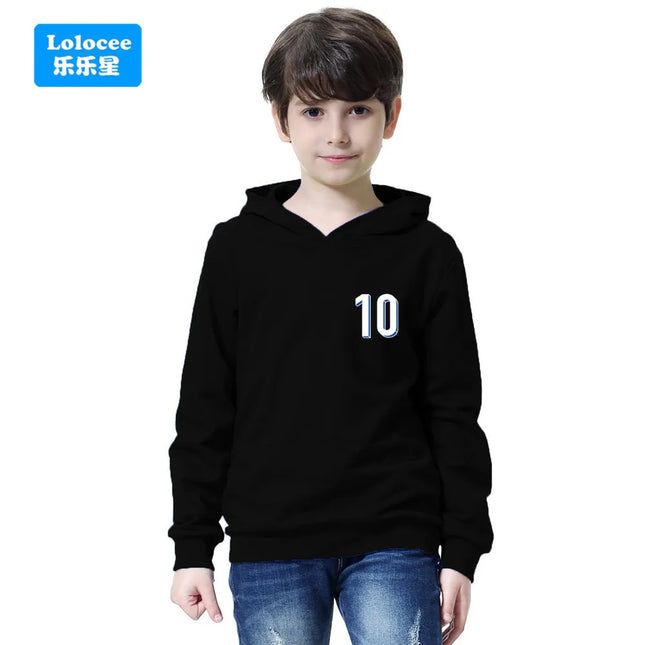 Kids Hoodie Music Headphone Print Casual Pullover -Children's Hooded Sweatshirt Fashion Spring Fall Daily Wear for Boys EJCK1