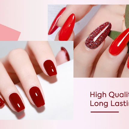 6pcs/kit CANNI TPO FREE HEMA FREE Halloween Nails Color Set Dark Red Semi Permanent Soak off UV LED Gel Varnish Christmas Gift
