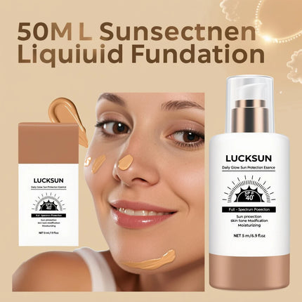 Daily Glow Tinted Sunscreen SPF40 50ml - 3-in-1 Moisturizing Sun Protection with Tone Adapt Technology for Natural Coverage