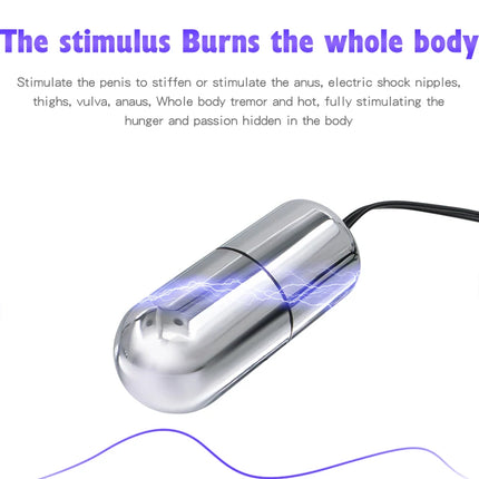 Electric Shock ButtPlug Dildo Metal anal Plug Woman G-spot Massager Masturbation Vaginal Stimulation Exotic Accessories Sex Toys